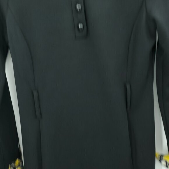 VTG Milly New York Mod-Style Wool/Silk Collared Knit Mini Dress Long Sleeve 6/8 - Picture 7 of 16